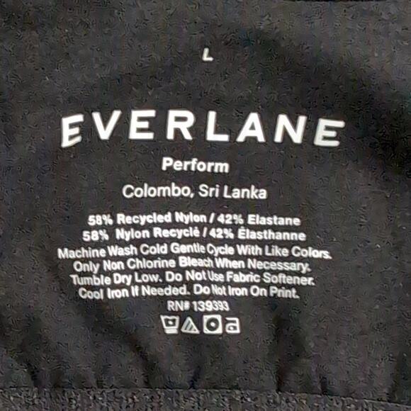 Everlane The Perform Cami Black Brami Scoop Neck Tank Top Adjustable L New - Picture 5 of 8